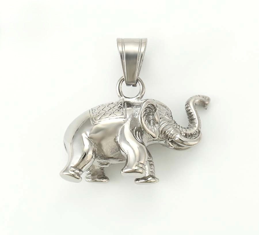 Sterling Silver Elephant Pendant - Good Luck Charm