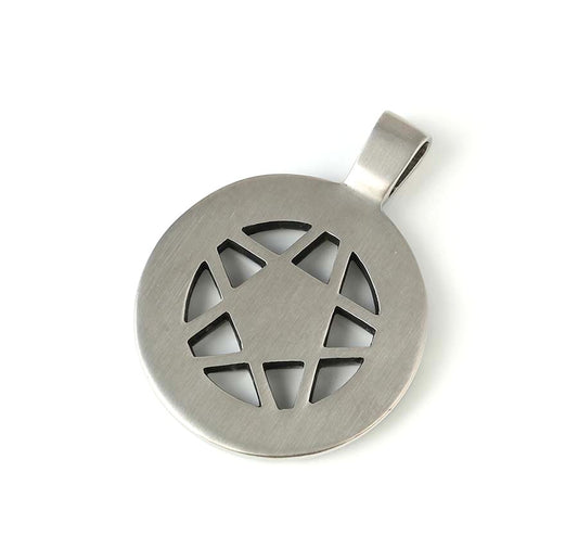 Sterling Silver Celtic Knot Pentagram Pendant