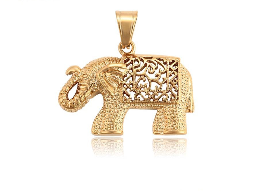 18K Gold Plated Lucky Elephant Pendant