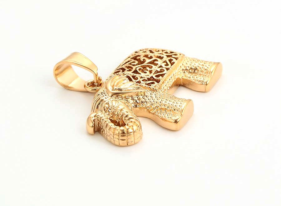 18K Gold Plated Lucky Elephant Pendant