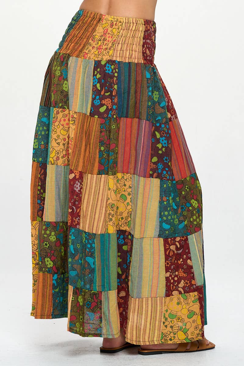 Smoked Patchwork Skirt/ Dress (KT-1457)