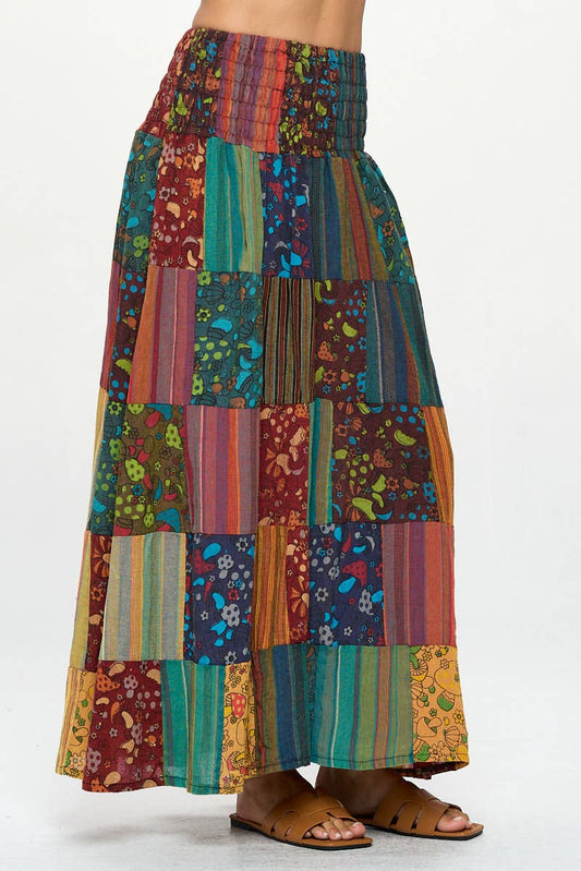 Smoked Patchwork Skirt/ Dress (KT-1457)
