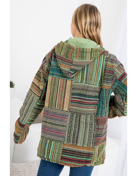Unisex Patchwork Jacket - 100% Cotton