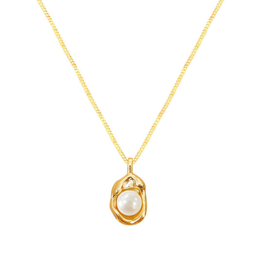 18K gold plated Stainless steel necklace.