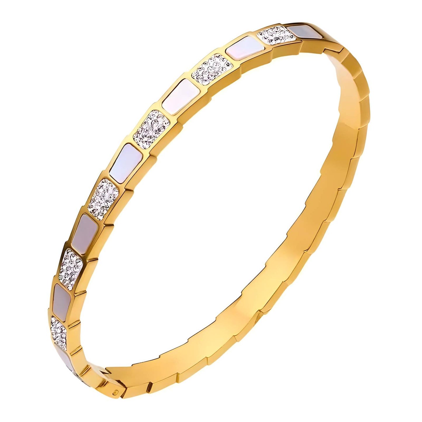 18K gold plated Stainless steel bracelet.