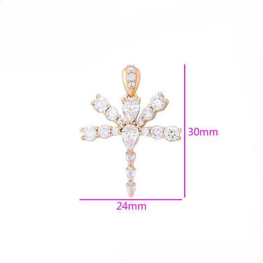 18K Gold Plated Dragonfly Pendant