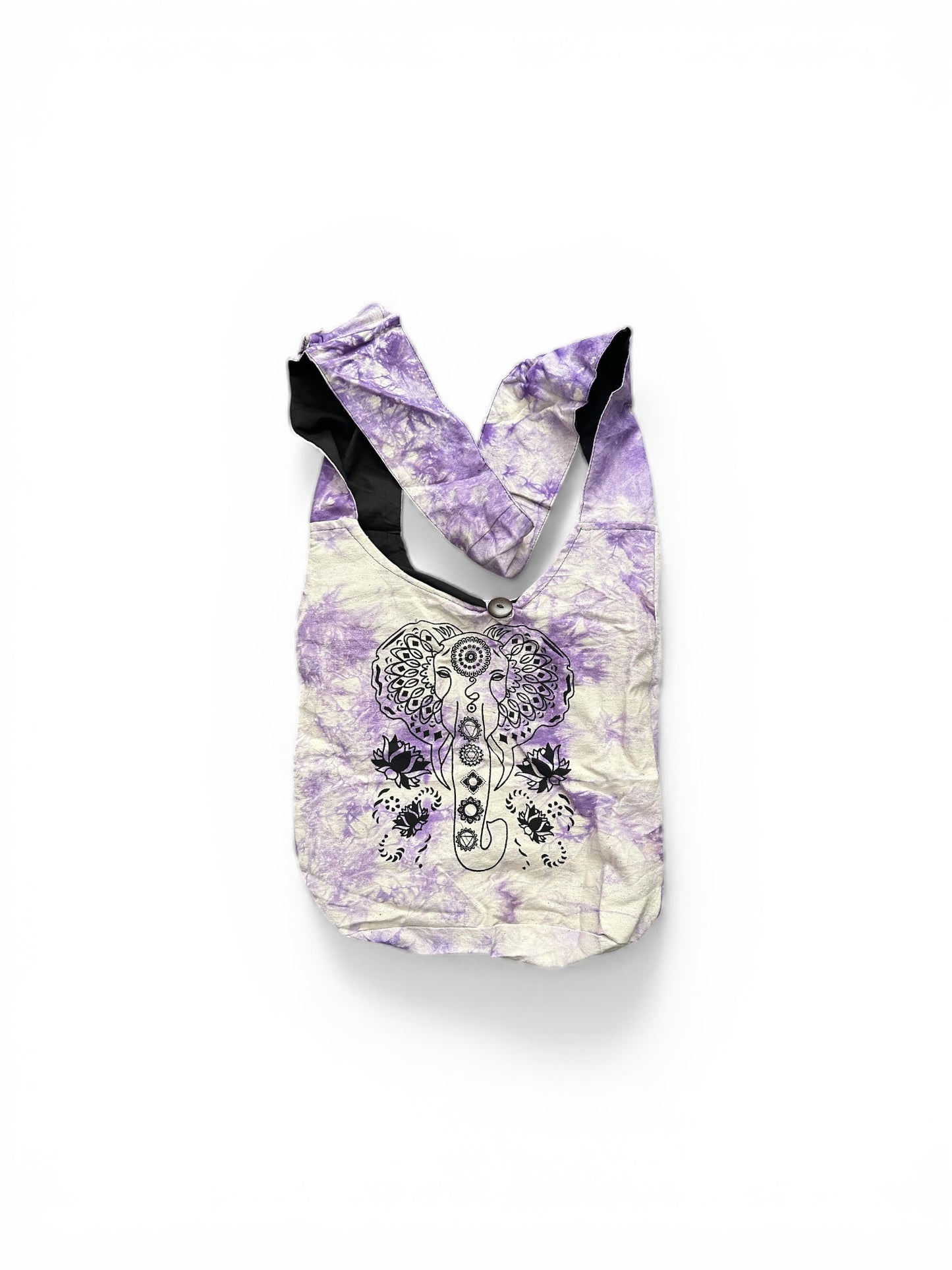 Elephant Print Tie-Dye Hobo Bag - 536PK