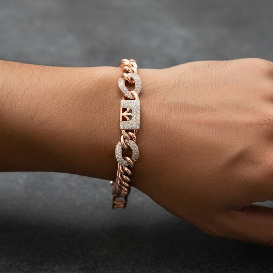 Luxury Rose Gold Plated Link Bracelet