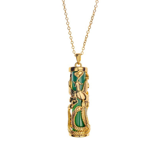 Floral Phoenix Pendant Necklace