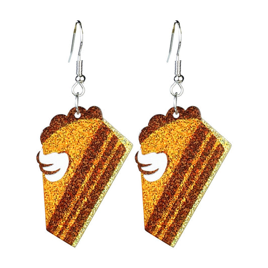 Glitter Fall Earrings — Turkey, Pumpkin Latte, Maple Leaf & Sunflower