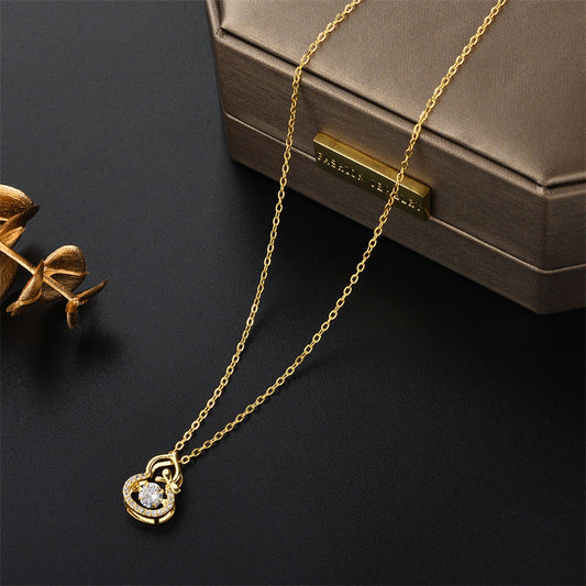 14K Gold Dancing Stone Necklace!