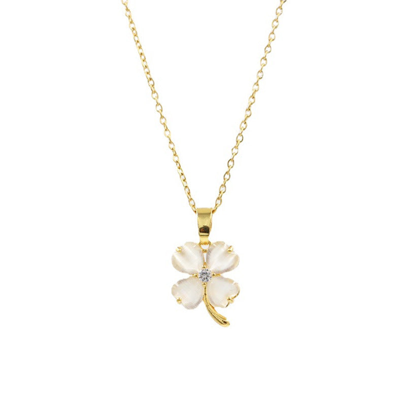 Gold Plated Lucky Clover Pendant