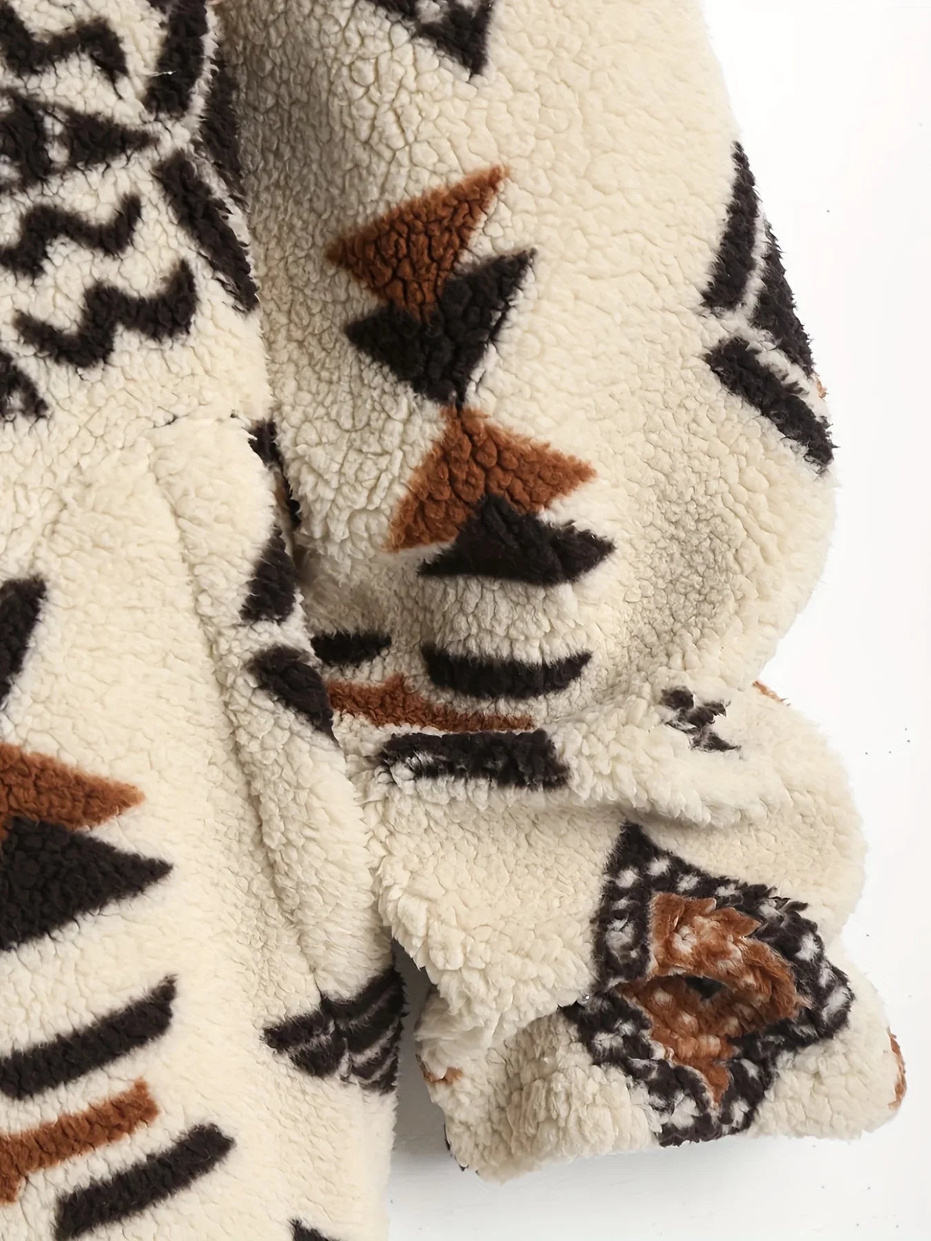 Women's Aztec national printing ultra-fine Austrian plush coat ladies plush coat