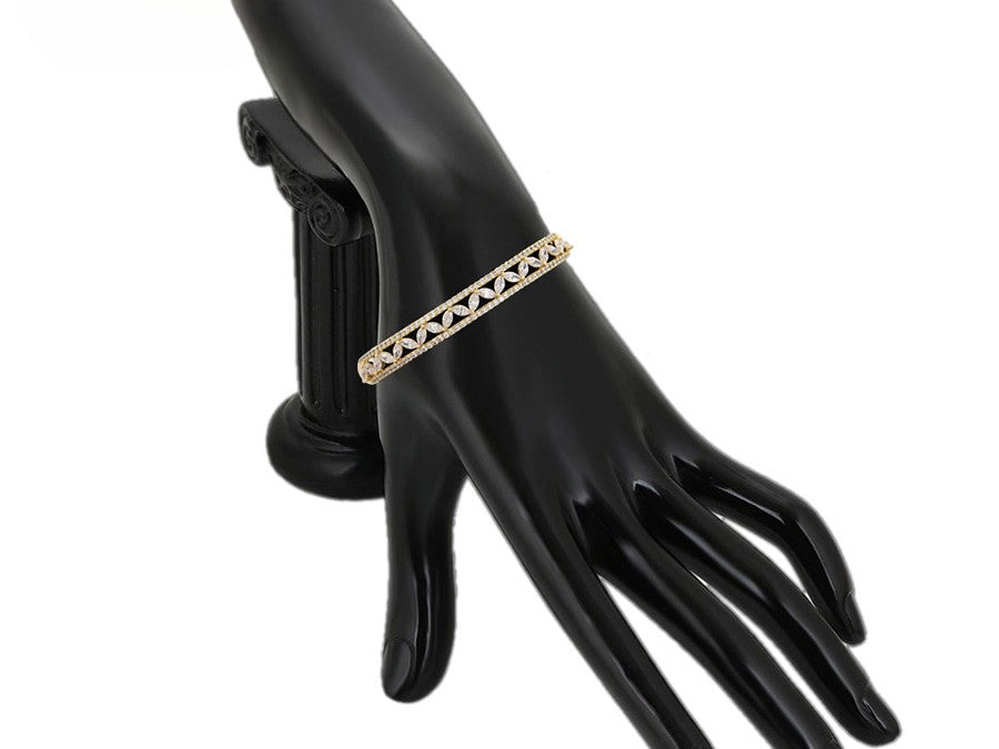 Elegant 14K gold color bangle