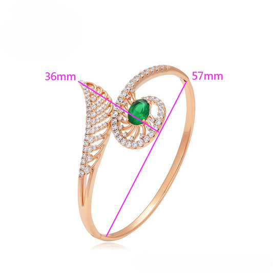 18K gold plated color bangle - Violet Color