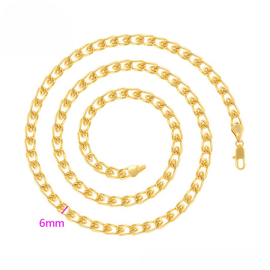 Elegant 24K gold color necklace