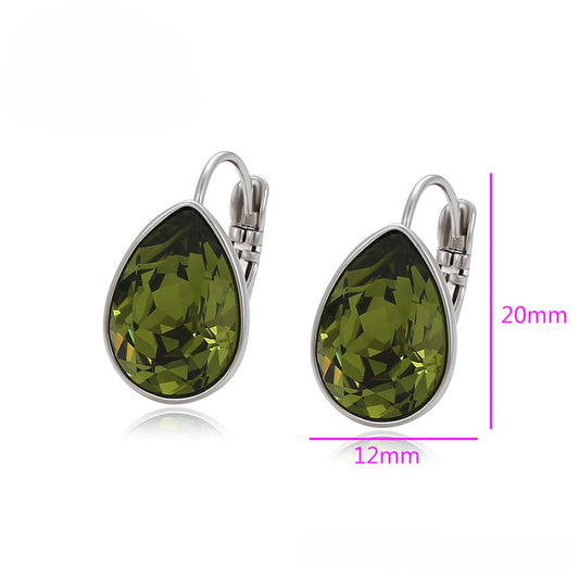 Simple platinum plated earring