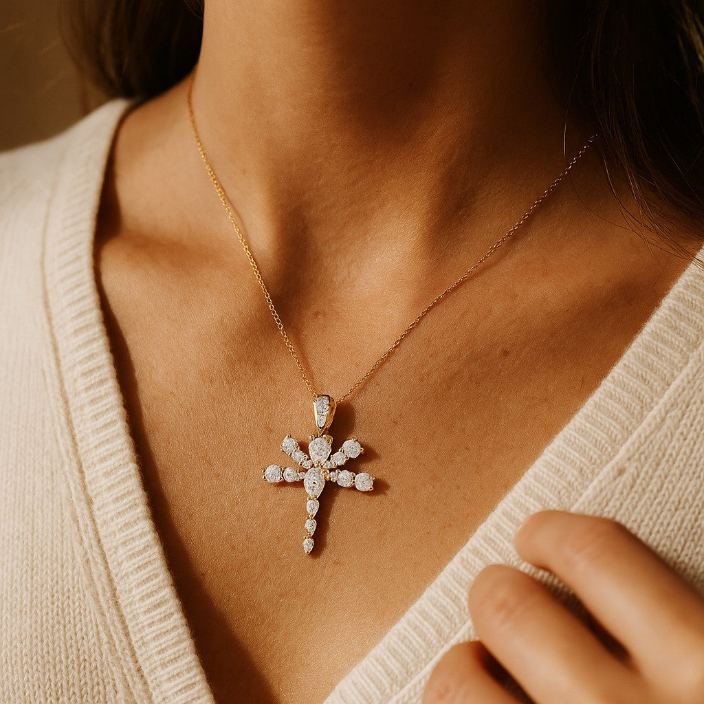 18K Gold Plated Dragonfly Pendant