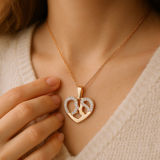 18K Gold Plated Heart Pendant