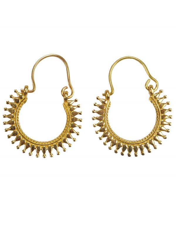 Ethnic Hoop Earrings - 1916