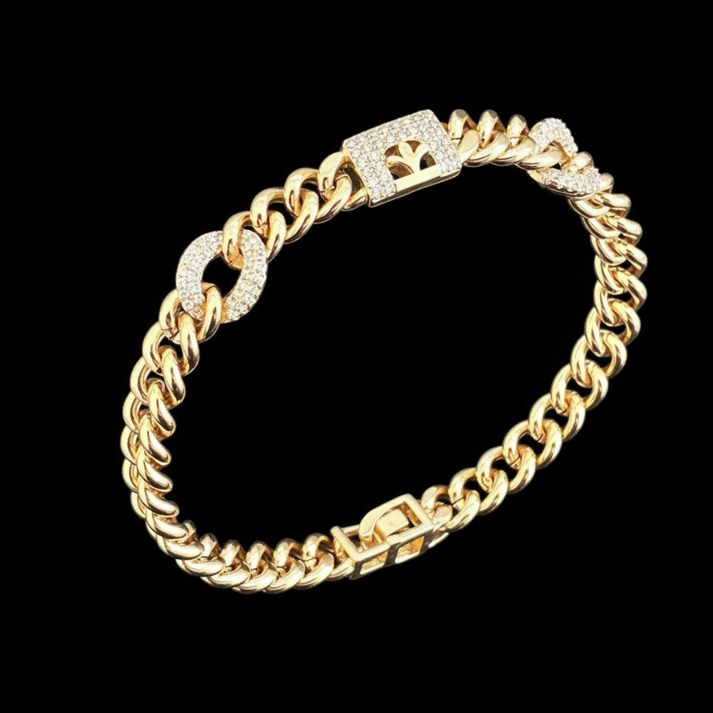 Luxury Gold Plated Link Bracelet