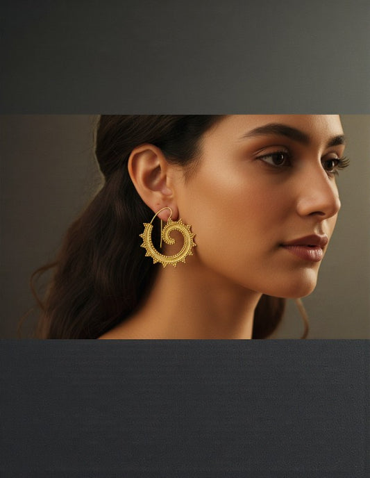 Ethnic Loop Through Earring - 1919