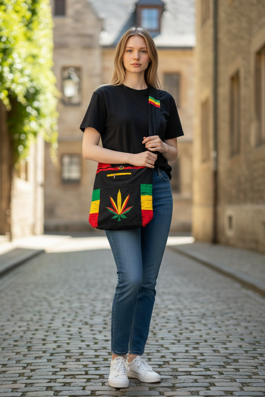 Rasta Emboidery hobo bag - NC321