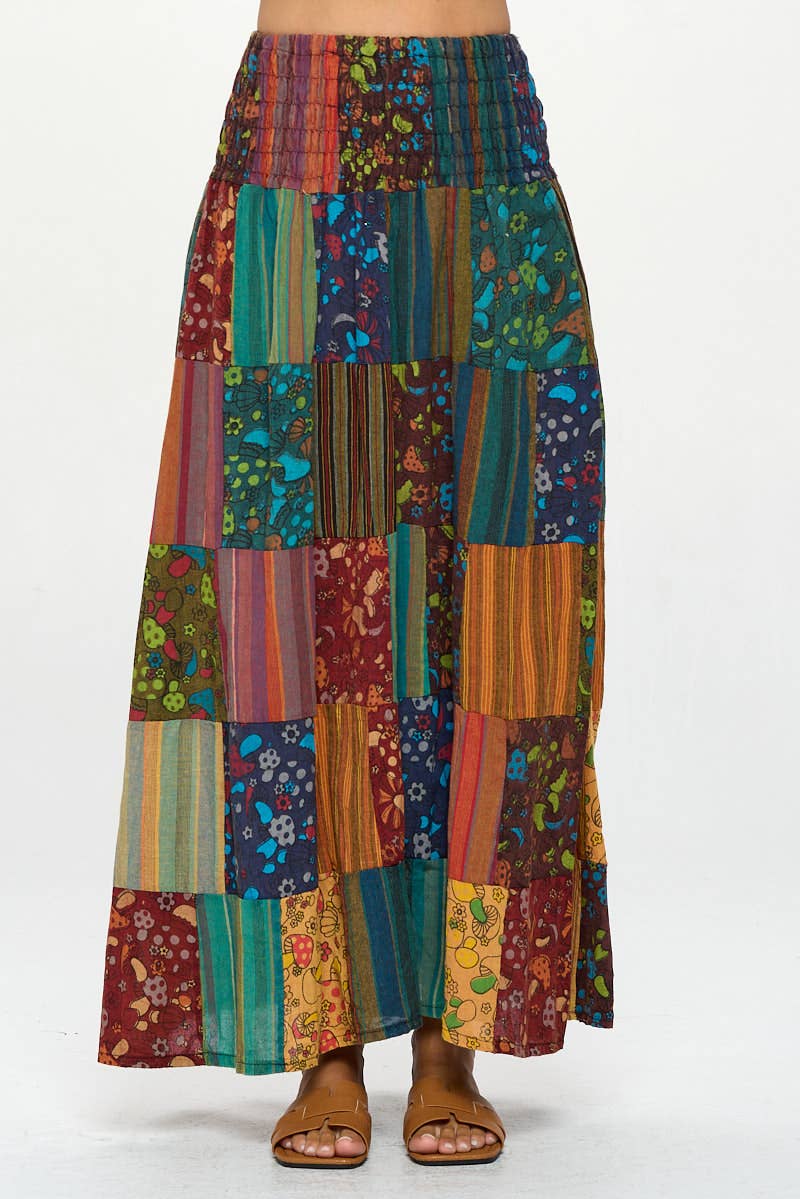 Smoked Patchwork Skirt/ Dress (KT-1457)