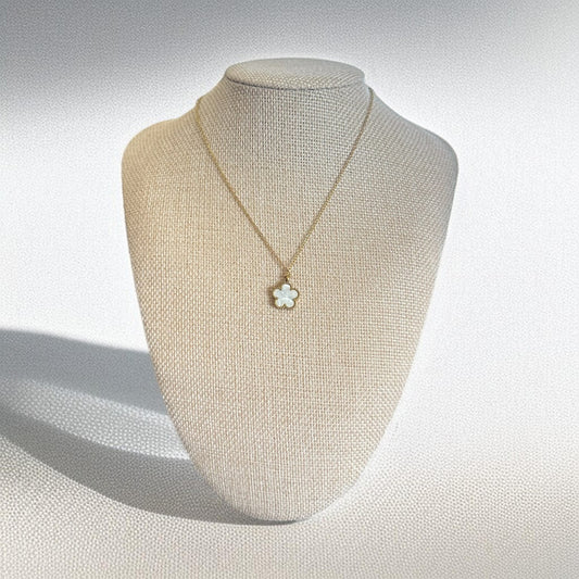 18K gold plated Stainless steel  Flower necklace