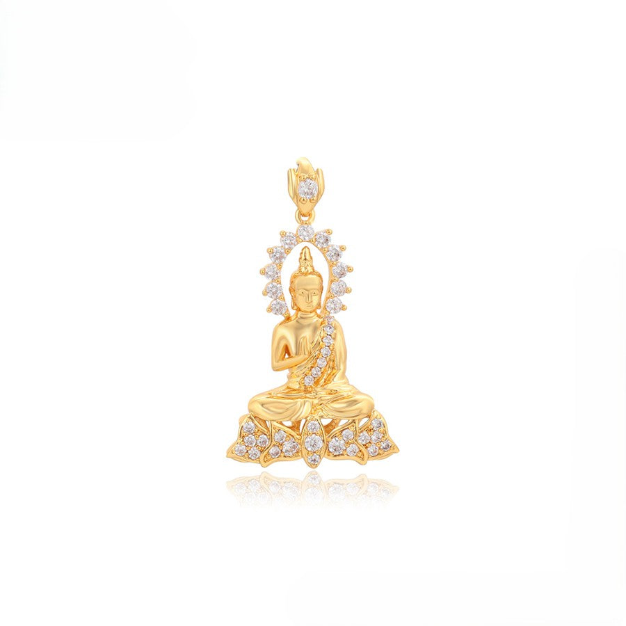 24K Gold Plated Buddha Pendant - 72201