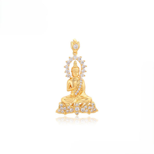 24K Gold Plated Buddha Pendant - 72201