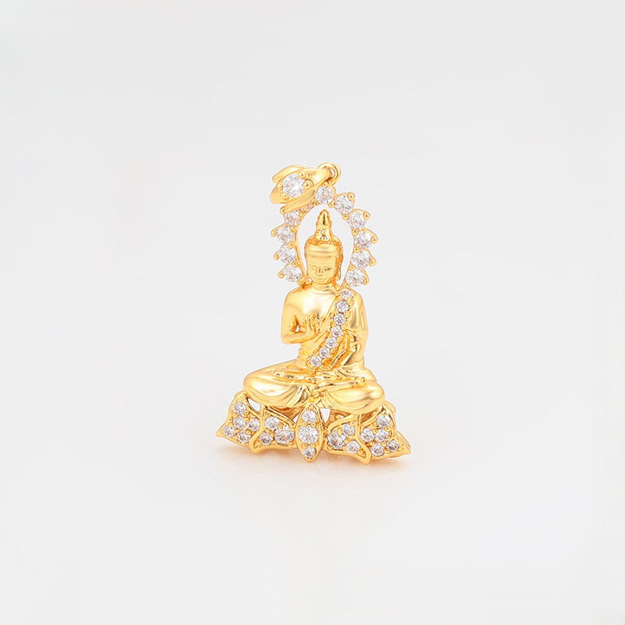 24K Gold Plated Buddha Pendant - 72201