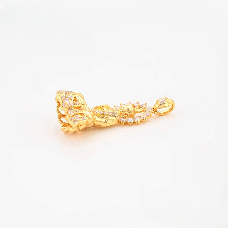 24K Gold Plated Buddha Pendant - 72201
