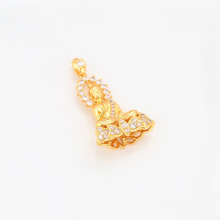 24K Gold Plated Buddha Pendant - 72201