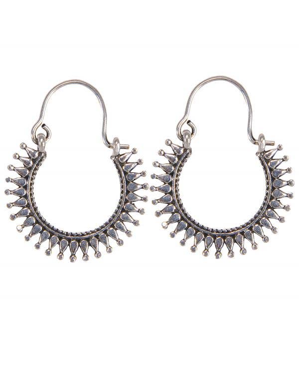 Ethnic Hoop Earrings - 1916