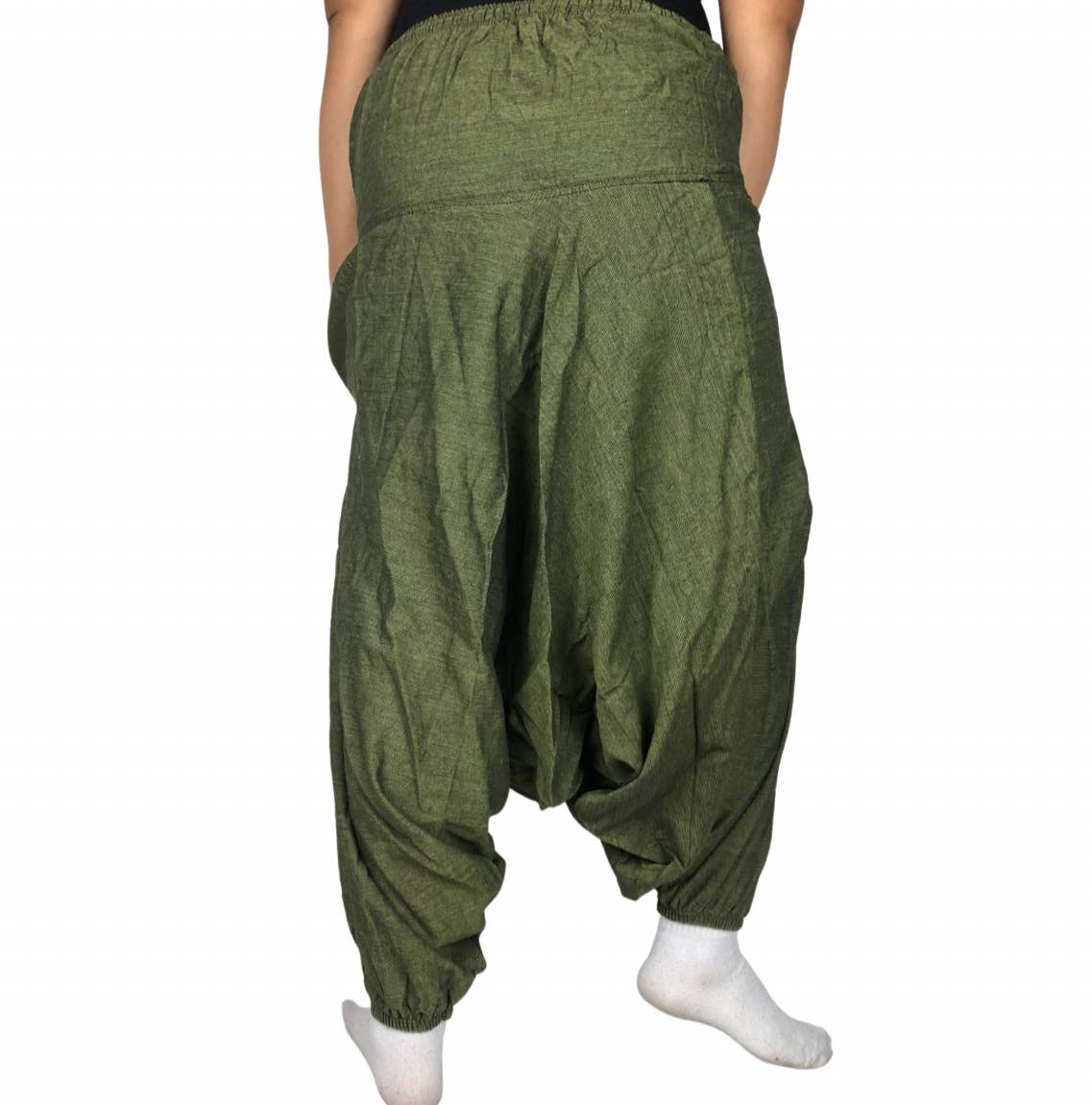 Solid color 100% cotton unisex harems  yoga pants 