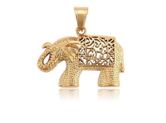 18K Gold Plated Lucky Elephant Pendant