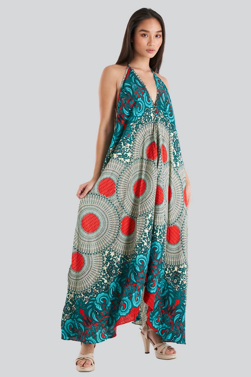 Halter Maxi Dress (TH-1467)