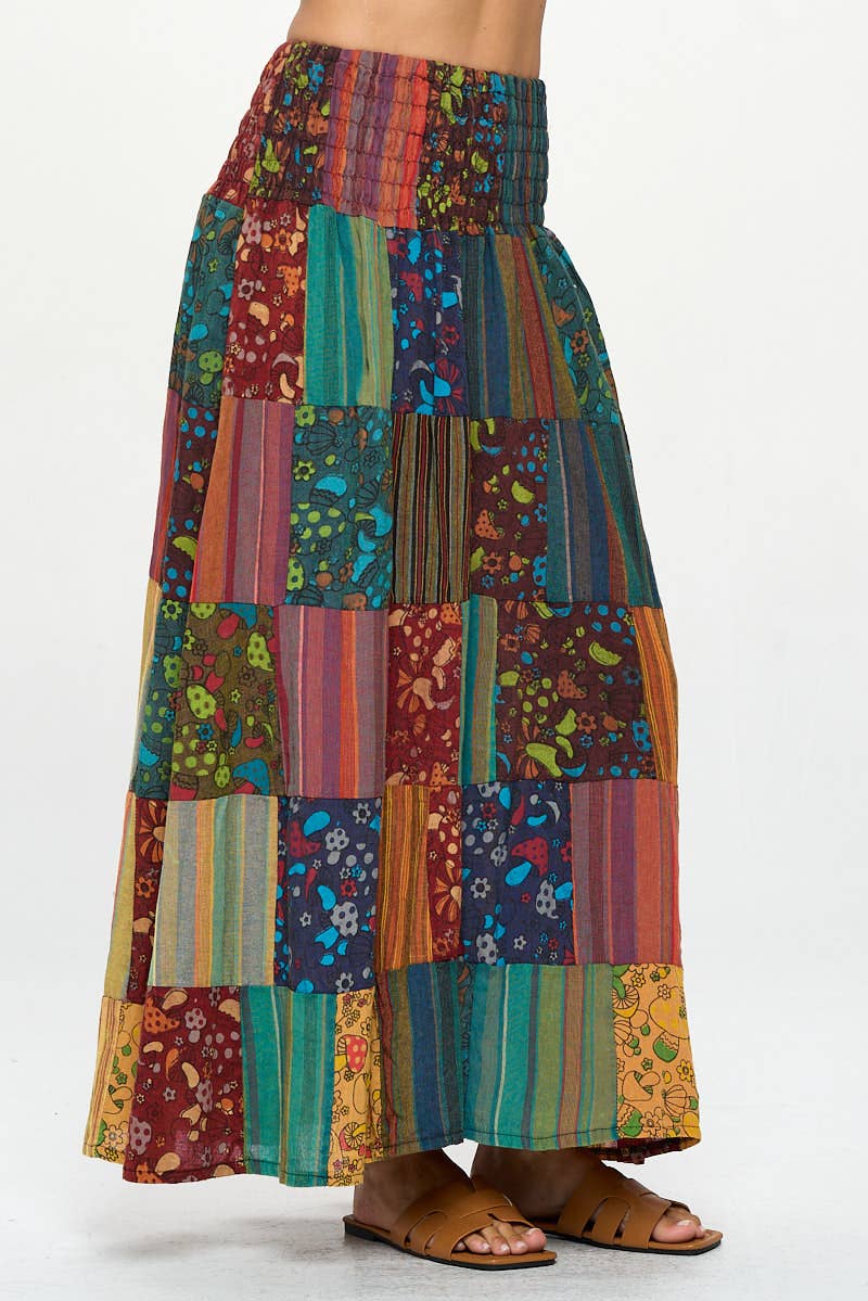 Smoked Patchwork Skirt/ Dress (KT-1457)
