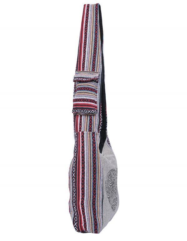 Tribal Heart Printed Bohemian Hippie Boho Crossbody Hobo Bag-LHB0012/22