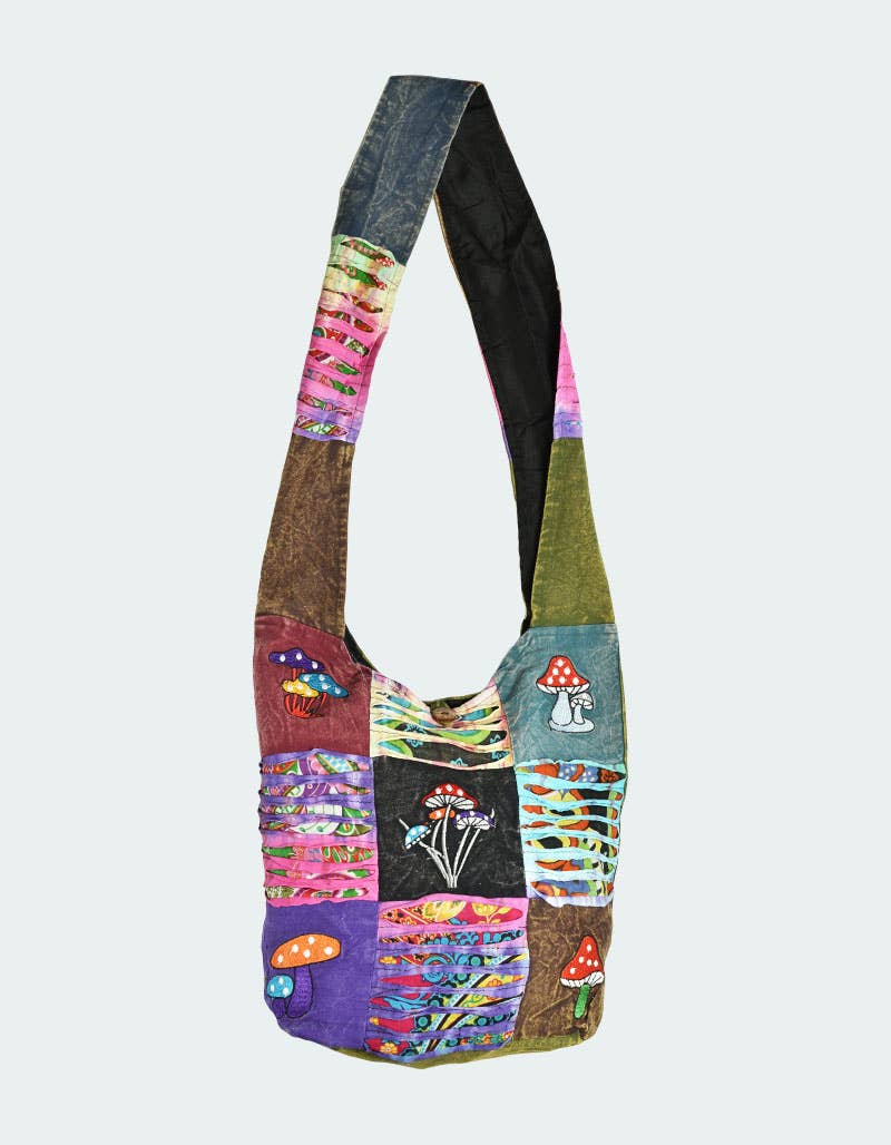 Mushroom Tie-dye Cotton Bag