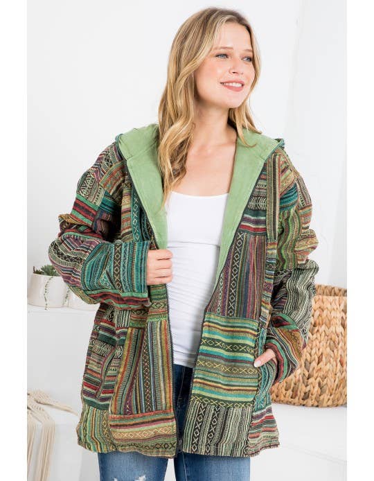 Unisex Patchwork Jacket - 100% Cotton