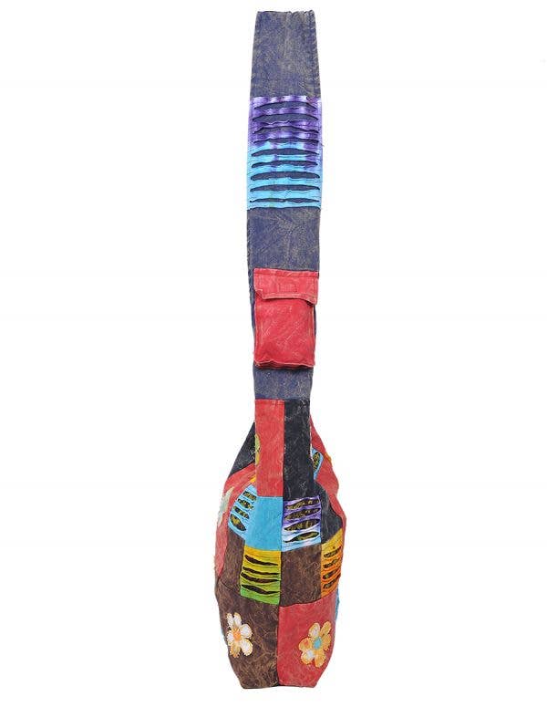 Flower Patched Bohemian Hippie Boho Crossbody Hobo Bag