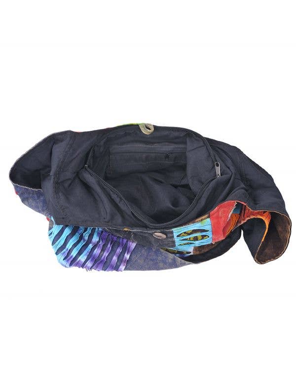 Flower Patched Bohemian Hippie Boho Crossbody Hobo Bag