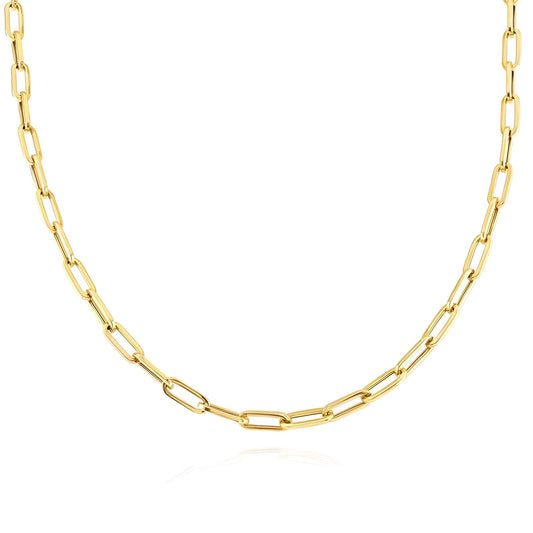 18K gold plated Stainless steel necklace, Intensity