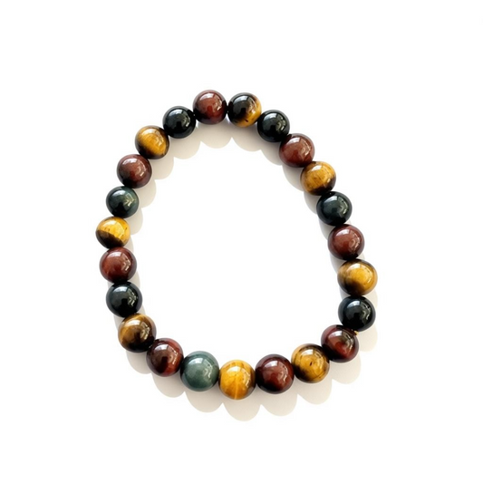 Natural Colored Tiger Eye Stone Beads Bangle Fashion Healing Fengshui Handing Gift