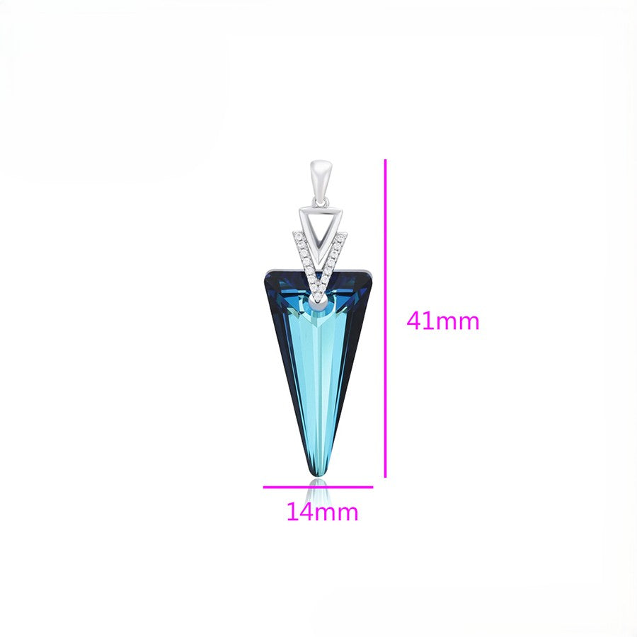 Crystal Triangle Pendant - 2789