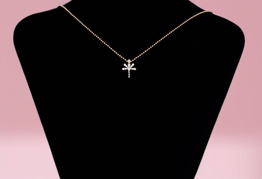 18K Gold Plated Dragonfly Pendant