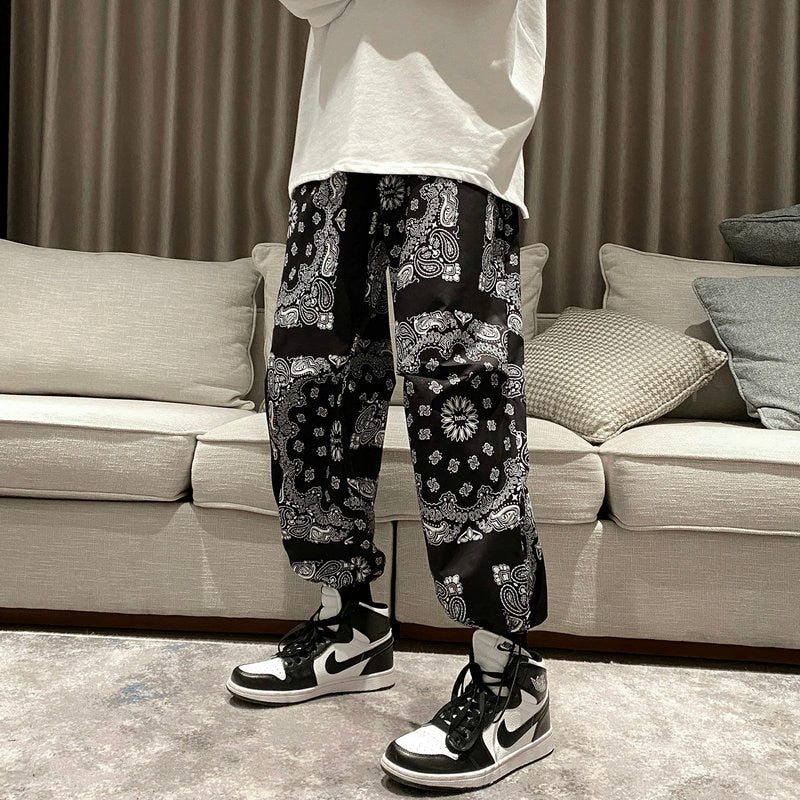 Men&#39;s Harem Pants New Fashion Jogger Sweatpants Korean Man Loose Oversized Trousers Funny Streetwear Male Casual Pants 5XL