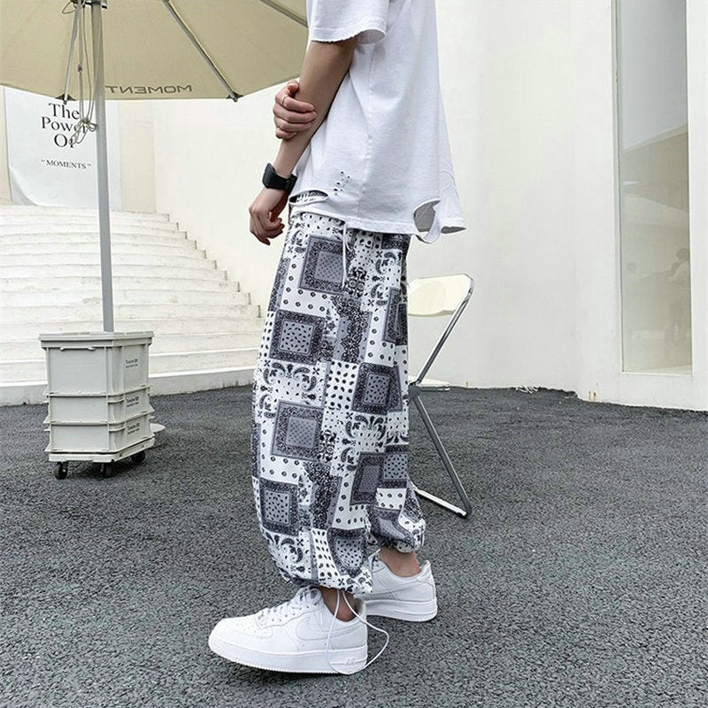 Men&#39;s Harem Pants New Fashion Jogger Sweatpants Korean Man Loose Oversized Trousers Funny Streetwear Male Casual Pants 5XL